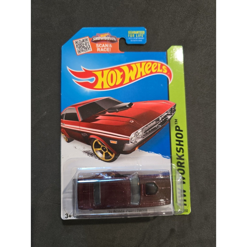 Hot wheels workshop 1971 dodge challenger dark maroon Cfjo5-09boj